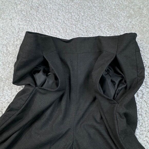 Antonio Melani High Waisted Wide Leg Trouser Pants Charcoal Gray - Picture 4 of 8